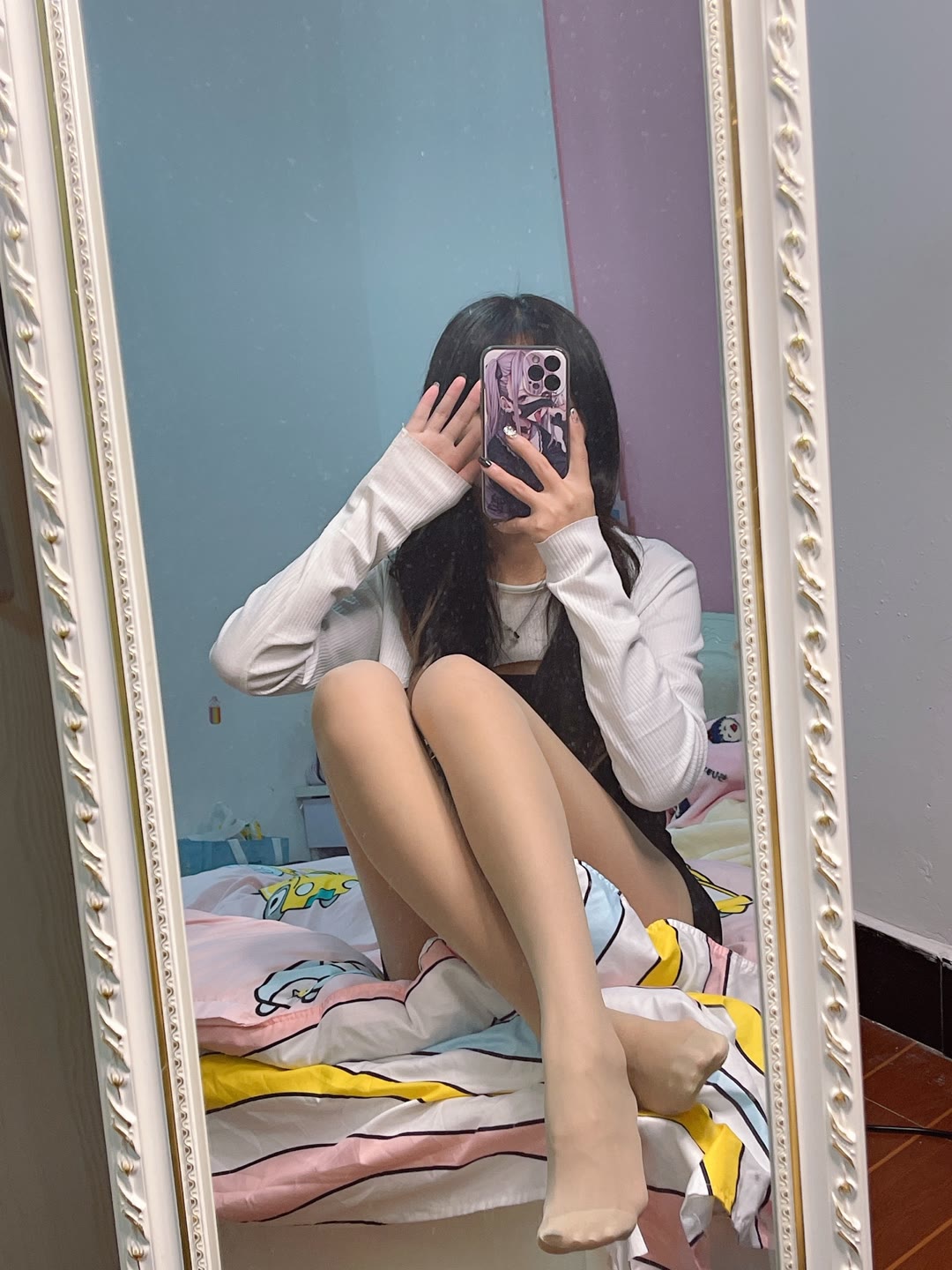 镜子前的肉丝包臂裙姐姐真不错啊